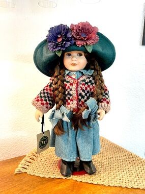 The Boyds Collection “Yesterday’s Child”  Porcelain Doll Karen #4900